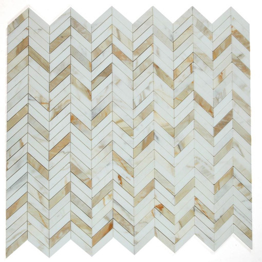 Chevron Calacatta Gold Honed