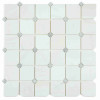 Clipped Square Milky White Honed